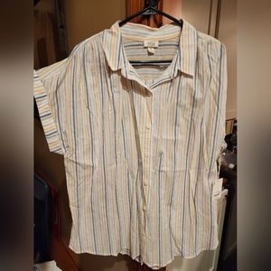 NWT A.n.a XL Striped Shirt